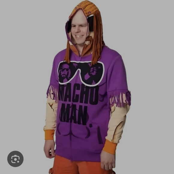 Macho Man Randy Savage WWE Zip Over Hoodie - Picture 1 of 6